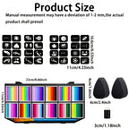 65-Color Face & Body Paint Palette with 32 Stencils, Bright Long-Lasting Makeup, 100g