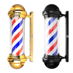 Hairdressing Entrance Lamp Barber Shop Cylindrical Rotating Sign Light Outdoor Shop Name Exclusive Prop Lighting Tool