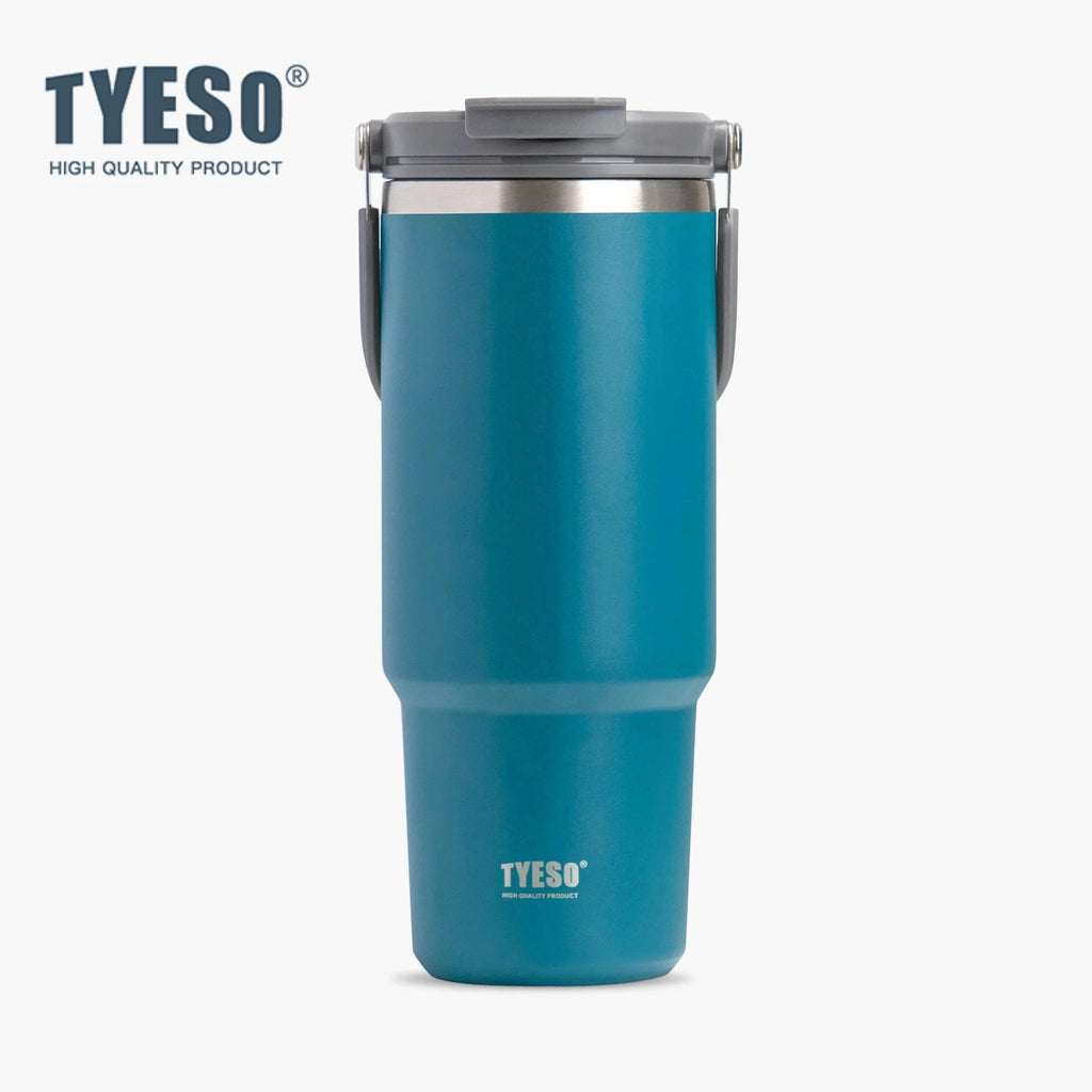 Tyeso 900ml Stainless Steel Insulated Travel Mug Tumbler with Lid, Black