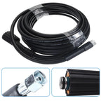 1Pc 6m /8m /10m /15m Pressure Washer Replacement Hose M22 Screw M14 Thread 5800 PSI Max 60℃ PVC Stainless Steel Car Wash Pipe