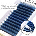 Befer Beauty Colored Eyelash Extensions 0.07mm C/D Curl 8-13mm Blue/Green Lashes