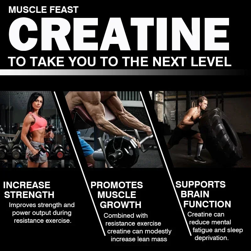 Creatine Monohydrate - Improves Performance, Muscle Growth and Recovery