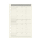 45 Pieces A5 A6 A7 6ring Loose Leaf Notebook Refill Binder Inner Page Budget Weekly Monthly To Do Line Dot Grid Paper Stationery