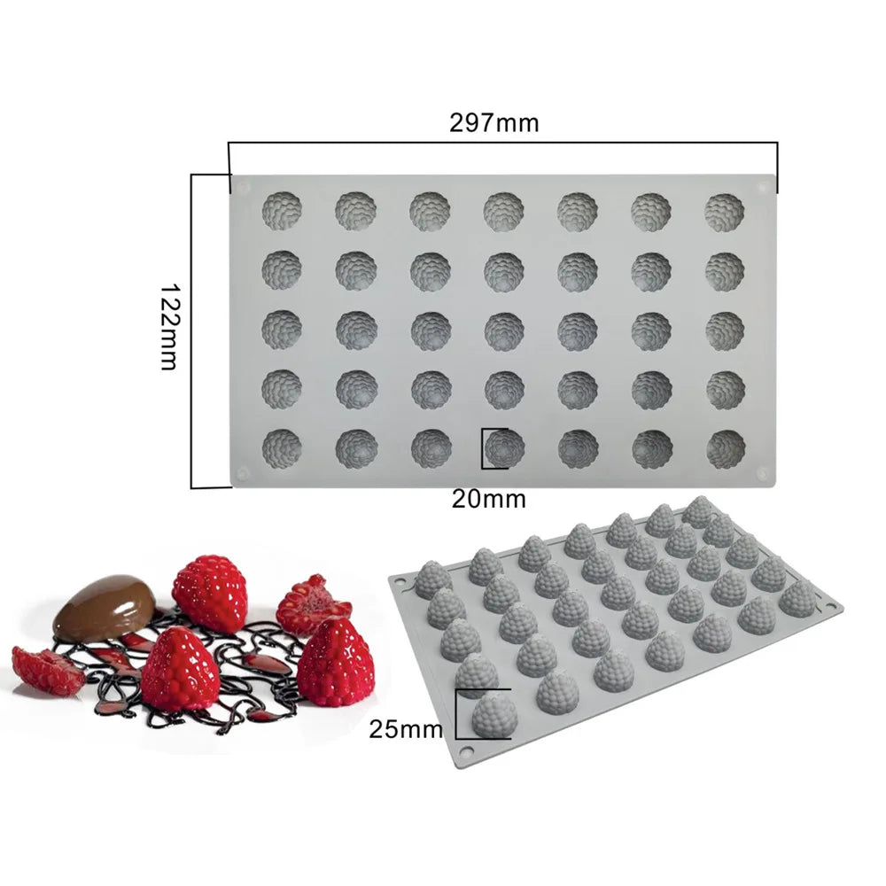 Chestnut Raspberry Peanut Mushroom Silicone Mold Fondant Cake Mold DIY Cheeses Chocolate Cake Decoration Accessories Bakeware