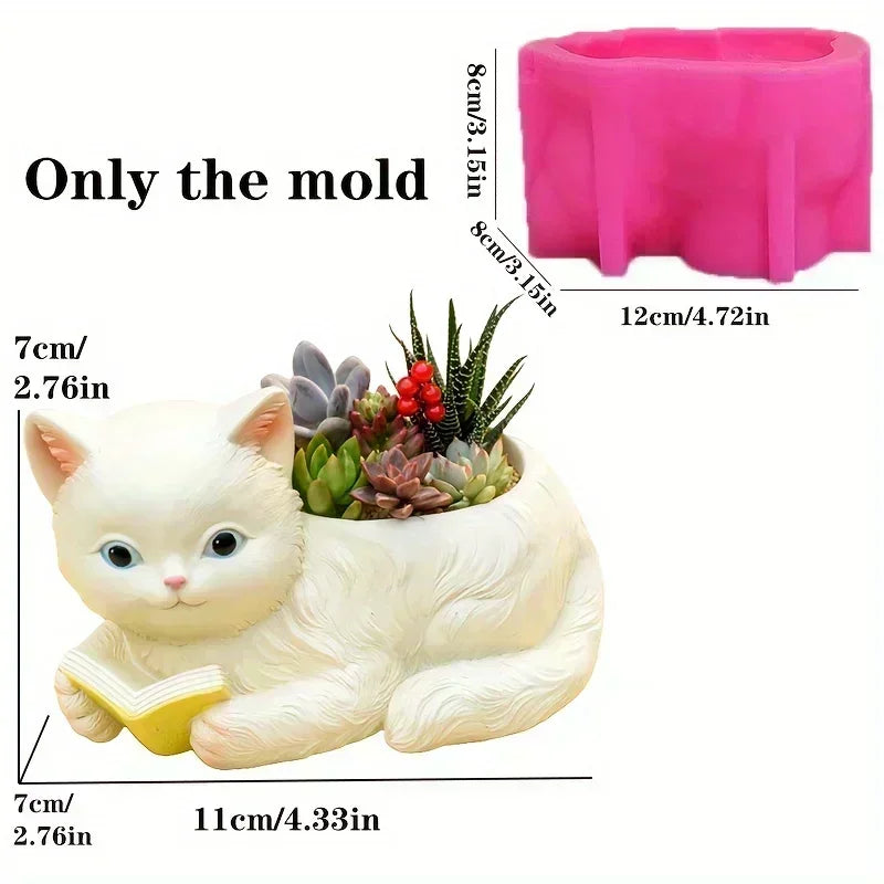 Mountain relief succulent plant flowerpot resin silicone mold mountain stream flowing water storage box candle cup gypsum molds