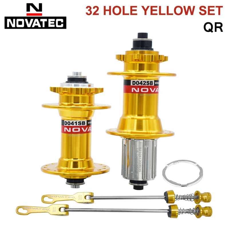 Novatec Mountain Bike Hub D041SB D042SB 28/32/36 Holes Disc Card Brake MTB Bicycle Hub Bearing Front/Rear 8/9/10/11 Speed