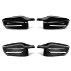 G30 G38 Bright Black Side Wing Rearview Mirror cover caps For BMW 2 3 4 5 7 Series G20 G21 G28 G22 G11 G12 G42 M4 style LHD RHD