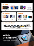 Joyroom 125W Car Charger AFC PPS QC PD Fast Charging For Tablets iPhone 17 16 15 14 Samsung Xiaomi Mini Car Phone Charger