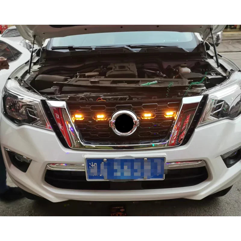 18LED Front Grille Light For Nissan Navara/Terra Car Daytime Running Light Wheel Eyebrow Lamp For Pickup Offroad 12V