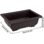 Flowerpots Imitation Purple Clay Succulent Plants Pots Outdoor Garden Landscape Bonsai Pot Trays Rectangular Square Planter