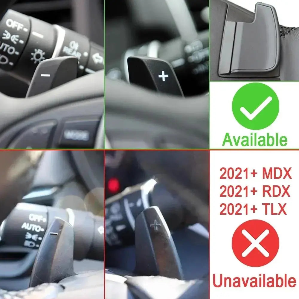1 Pair Aluminum Alloy Paddle Shifter For Honda Accord Odyssey Acura MDX, ILX,  RDX, TLX, TSX Steering Wheel Shift Paddle Shifter