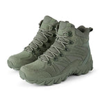 Men's Tactical Hiking Boots, Plus Size Anti-wear Rapid Response Outdoor Combat Training Boots for Hunting Fishing