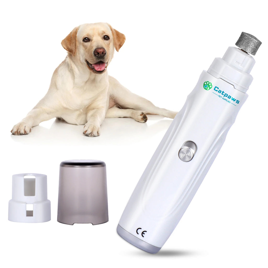 Dog Nail Grinder USB Rechargeable Electric Pet Paws Clipper & Trimmer Painless Paws Grooming Quiet 2-Speed Dog Nail File