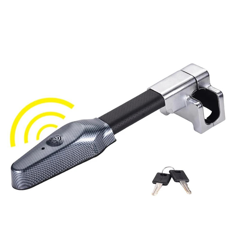 Universal Car Anti theft Safety Alarm Lock Car Steering Wheel Lock Retractable Security Car Locks Security Anti-Theft Tool