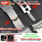 For Seiko Watch Band 22mm 20mm 18mm Strap for Jubilee Replacement Bracelet Curved End Stainless Steel Watchband Accessories