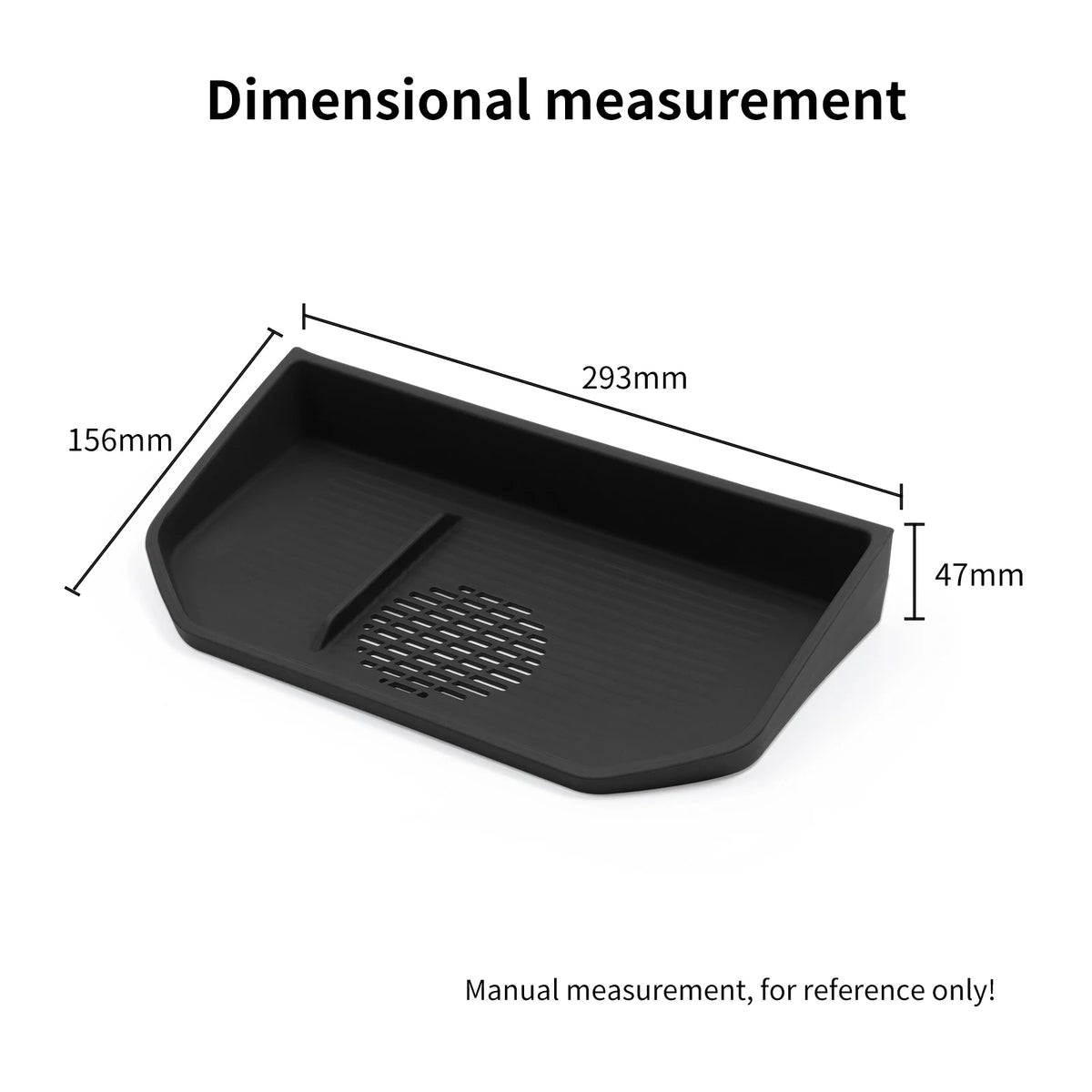 for 2024-2025 Toyota Land Cruiser Prado J250 LC250  Central Screen Rear Storage Box Car Dashboard Storage Tray Accessories Black