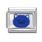 2025 Original Cute Cartoon Colorful Pet Dog Black Cats Italian Charm Links Fit 9mm Stainless Steel Bracelet Men Women DIY Making