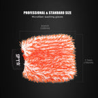 (Single Sale) 1Pc SPTA Car Wash Mitt,Microfiber Washing Gloves,for Effective Washing,Machine Washable,Lint Free,Scratch Free