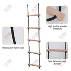 Children Climbing Rope Ladder Wooden Swing Kids Indoor Outdoor Tree Playground Recreation Play Game Bodybuilding Set