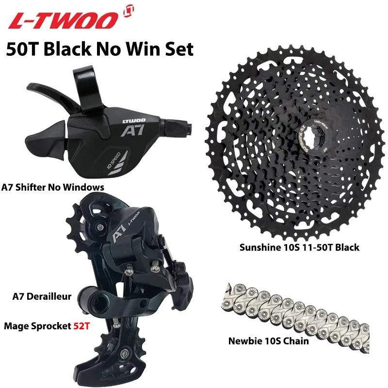 LTWOO A7 1X10S Groupset 10 Speed Shift Lever Derailleur SUNSHINE Cassette 36T 42T 46T 50T VXM Chain for MTB Mountain Bike Parts