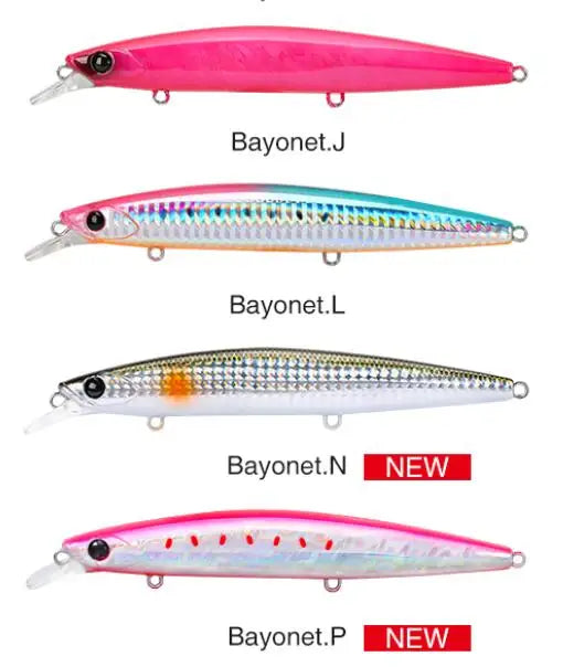 TSURINOYA 4PCS Ultra Long Casting Saltwater Sinking Minnow Sea Fishing Lure BAYONET 135mm 26.4g Seabass Mackerel Hard Bait