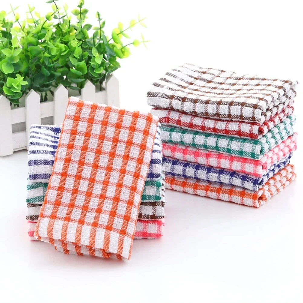 6PCS All Cotton Kitchen Cleaning Cloth Catering Restaurant Cloth Dish Towels Cleaning Cloth Kitchen Cleaning Towel