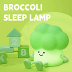 Silicone LED Night Light Tap Control USB Rechargeable Cartoon Fruit Lamp for Kids