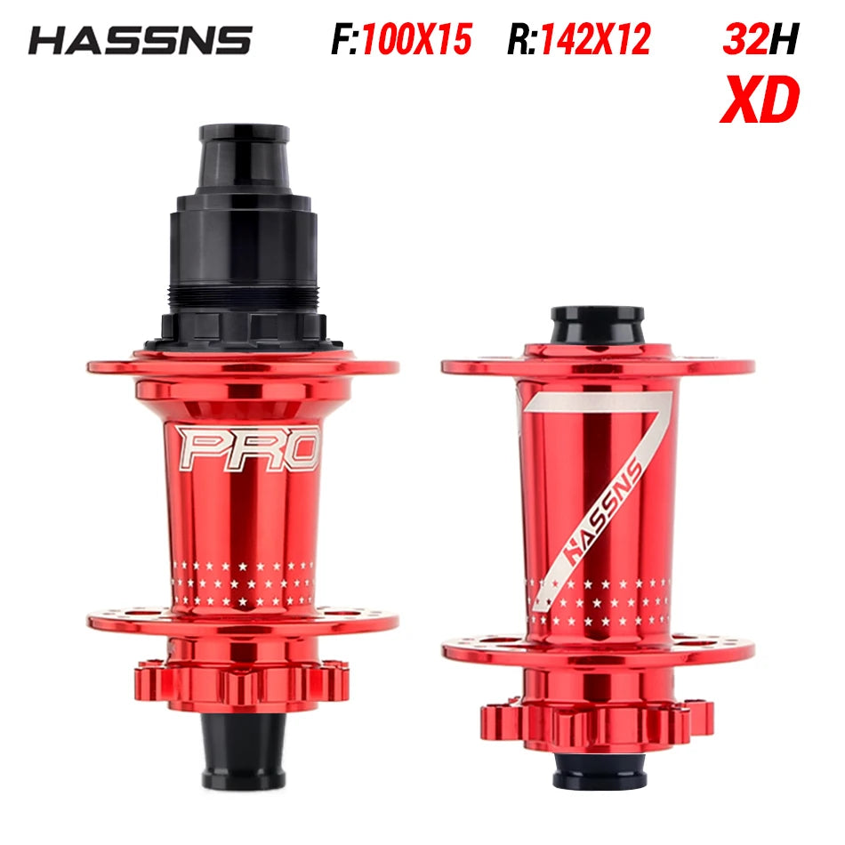 HASSNS PRO7 HG/XD/MS  Bicycle Hub 24/32Holes J-Bend Spokes THRU Axle 12X142/148MM   Sealed Bearing for  Mountain Bike Freehub