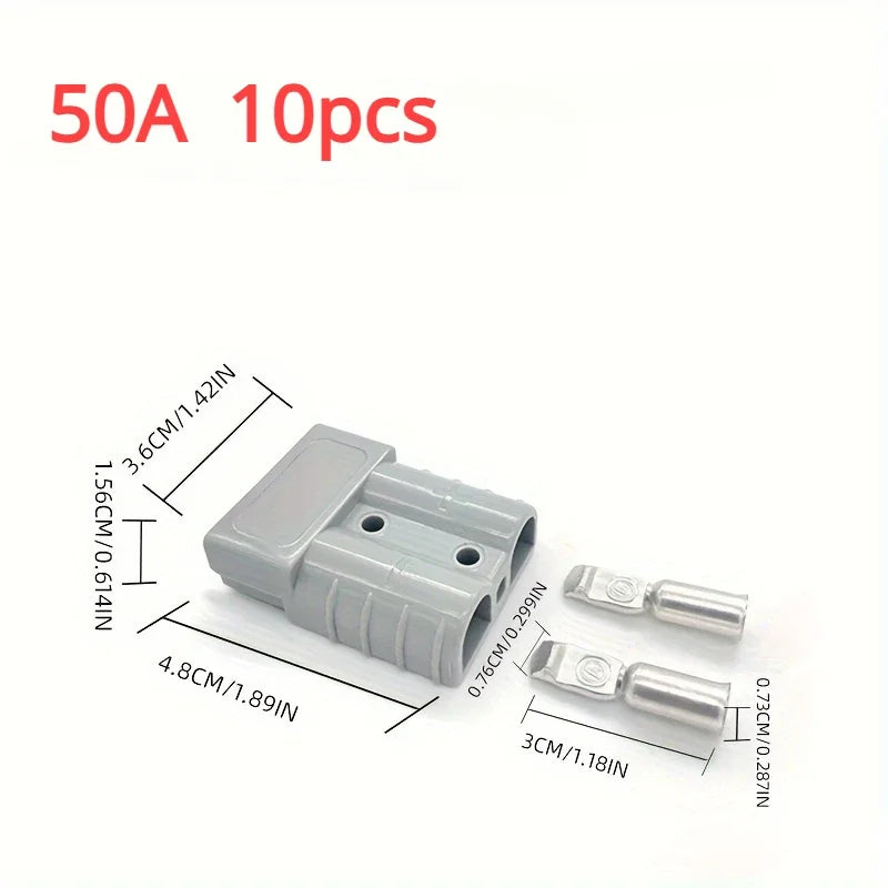 5/10pcs 50A/120A/175A/350A Anderson Style Plug Connectors 12-24V DC Power Tool Power Charger Battery Electronic Accessories