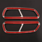 For Audi A6 C7 2016-2018 Stainless Steel Car Tail Throat Pipe Modified Cover Car Exhaust Tail Pipes Decoration Frame Accessories