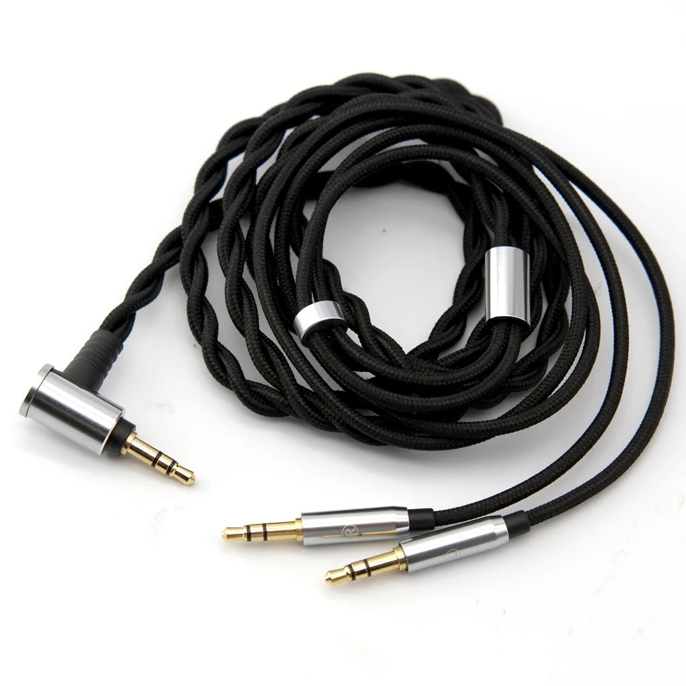 FAAEAL Replacement Cable 3.5/2.5/4.4mm Upgrade Wire For Hifiman SUNDARA Ananda HE4XX HE400SE Denon AH-D600 SONY MDR Z1R Headsets