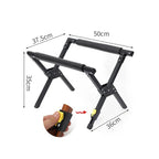 Outdoor Camping Folding Refrigeration Rack Foldable Alloy Ice Bucket Rack Hiking BBQ Picnic Stand Luggage Rack Anti Slip Rack