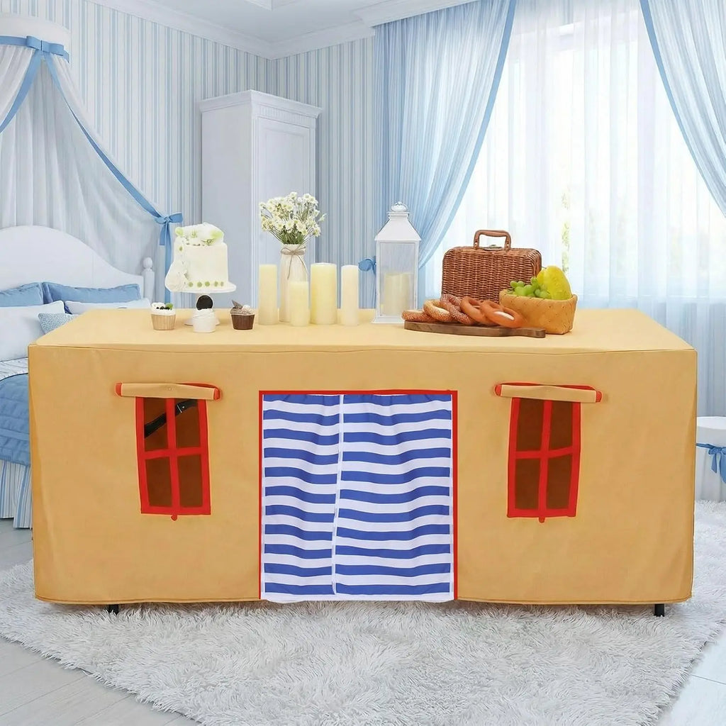 Kids Tablecloth Tent Cover 300x230cm (10ft x 7.5ft) Castle Play Table Cover