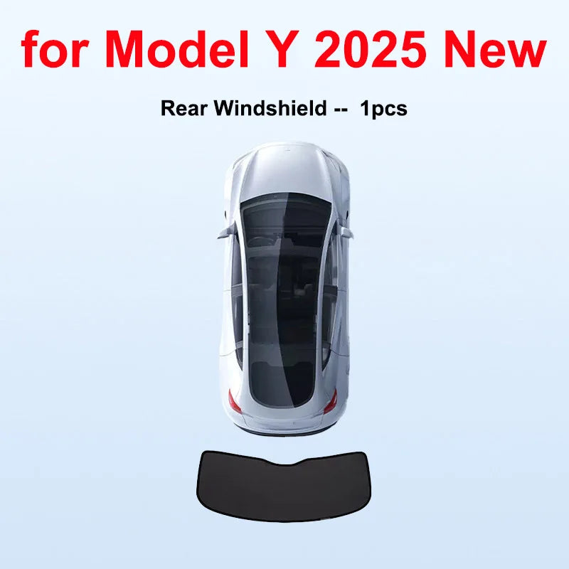 For Tesla Model Y Juniper 2025 2026 Launch Sun Shade Front Rear Side Window Sunshade Windshield Sun Outdoor Camping Accessories