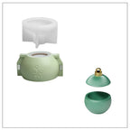 Christmas Bauble Candle Jar Silicone Mold, Reusable for Concrete Jesmonite Cement, Large/Small