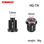 TANKE MTB Wheelset Freehub XD HG MS Hub Body Driver 6 Pawls Replacement 135 QR 142 Thru Axle Caps 12MM Bearings Tower base Repai