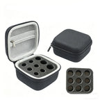 1pc Handheld peptide case insulin vial holder 9 slots for standard 3/5/10ml vial,foam protective, sale case only