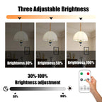 HOMEFISH E27 Rechargeable LED Bulb Touch Control Dimmable with Timer, Warm/White Light 1pc