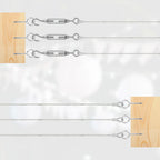 15/30m Stainless Steel Cable Rope Kits Heavy Duty Garden Wire Cable Balcony Railing Farm Fence Tent Roll 304 PVC Coated