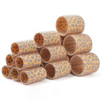 Leopard Print Self-Grip Hair Rollers Set, Heatless Hook & Loop Curlers, 18pcs 3 Sizes