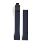 Original Stripess CTS FKM Rubber Watch Strap 20mm For D-elug FKM CTS Watchband Quick Release Silver Butterfly Buckle Cut To Size