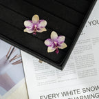 "Resin Coated Natural Dried Phalaenopsis Orchid Flowers - DIY Craft Supplies for Jewelry Making (Earrings/Brooch) Real Preserved