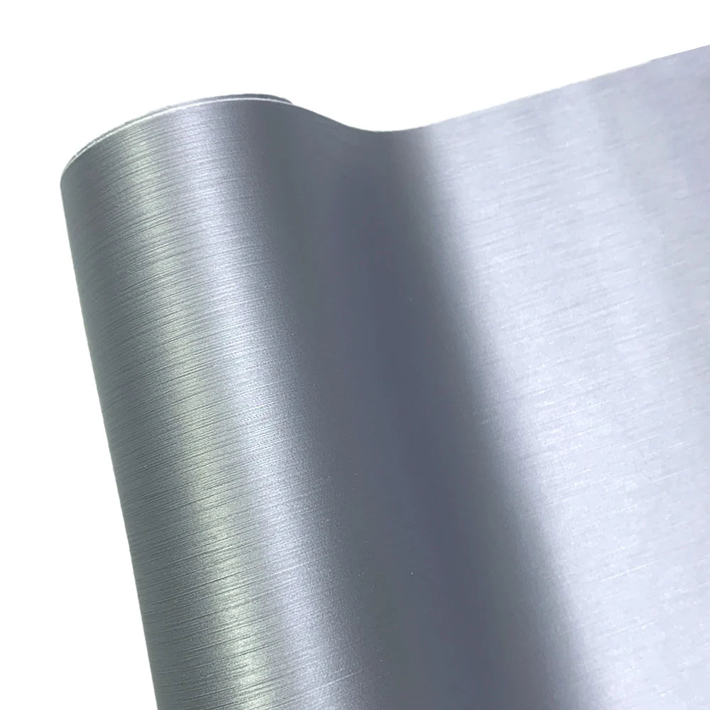 Brushed Aluminum Car Stickers Waterproof Vinyl Wrap Film Self Adhesive Matte Air Release PVC Protection Stickers Car Accessories