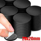 50-500pcs Magnetic Dot Sheet Square Round Self Adhesive Magnet Sticker for Household Refrigerator Office DIY Craft Soft Stickers