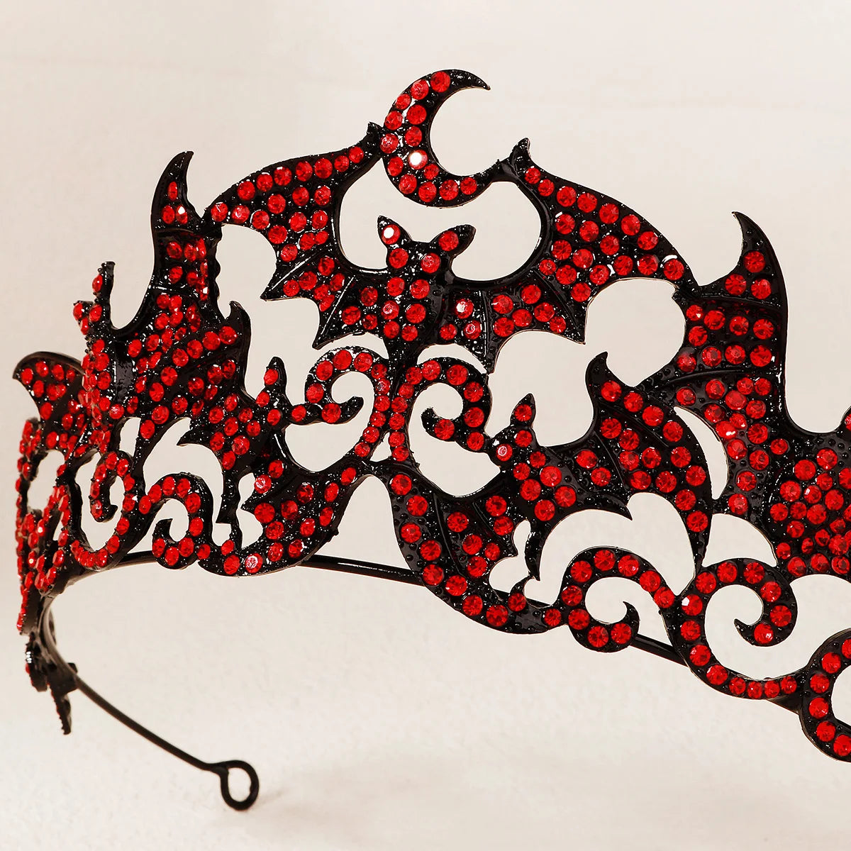 Halloween Gothic Style Alloy Crown Skull Bat Spider Handcrafted Crystal Jewelry Hair Accessories For Women Holiday Headwear