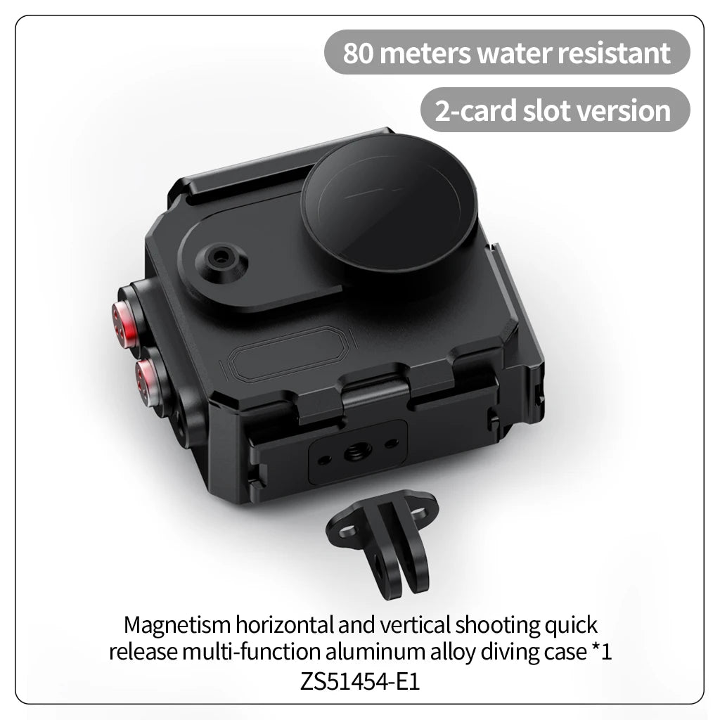 GO 3 3S Waterproof Housing Case for Insta360 GO3 Tempered Glass Underwater Diving Protective Frame for Insta 360 GO Thumb Camera