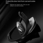 4 pcs Extendable Silicone Car Door Lock Covers Waterproof Rust-proof Protection For ST Line ST MK3 MK5 Puma Fiesta Focus MK4 Car