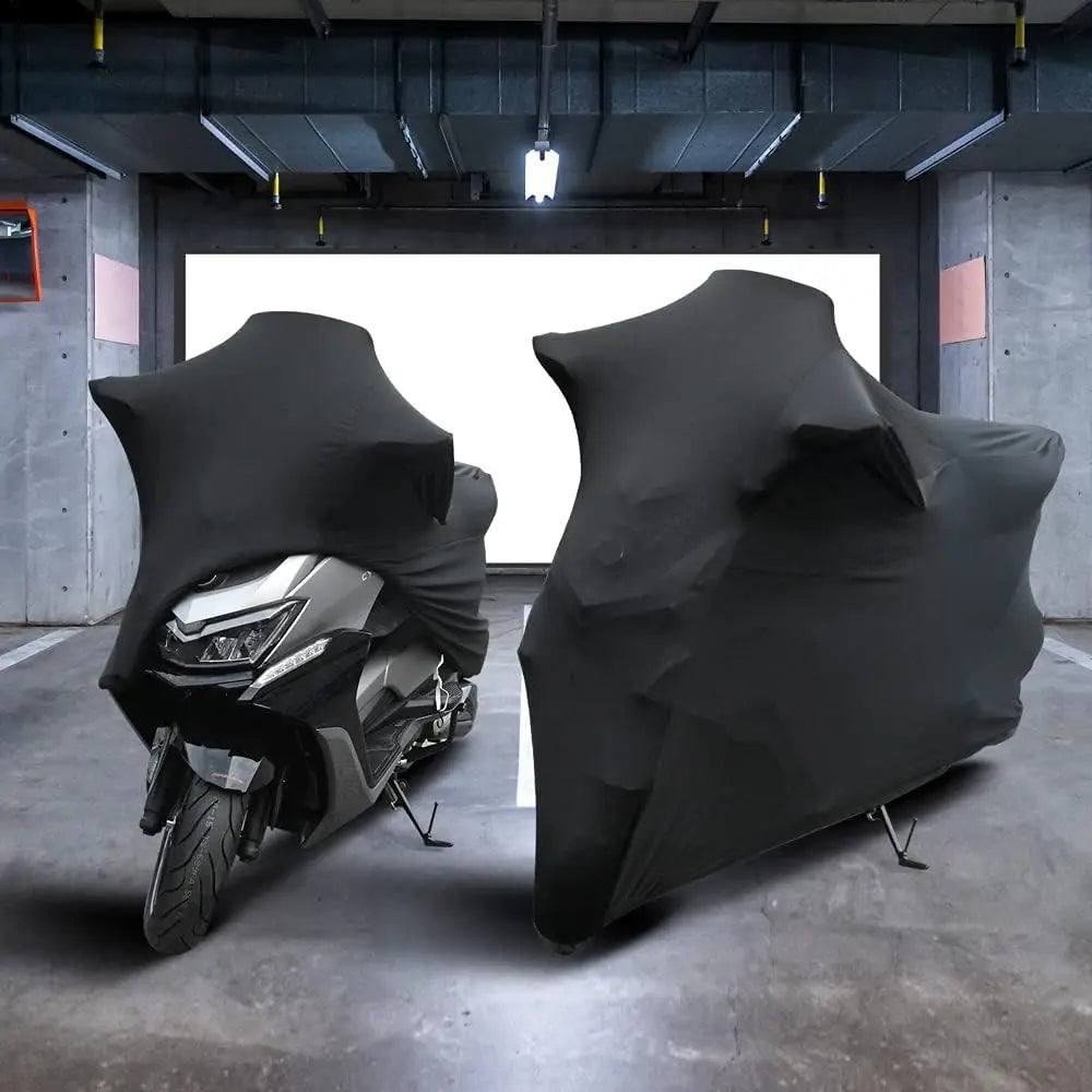 Universal Indoor Motorcycle Covers UV Protector Cover Bike Motor Scooter Dustproof Cover Elastic Fabric M-4XL for Motor & Bikes