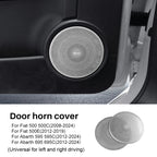 For Abarth 595 595C 695 695C 2012-2024 Fiat 500 500C 2008-2024 500E 2012-2019 Car Stainless Steel Door Horn Audio Speaker Trim