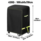 420D  Outdoor BBQ Cover,Marine Barbecue Stove Protective Hood,Lightweight And Portable,Dust BBQcover,Waterproof Barbecue Hood